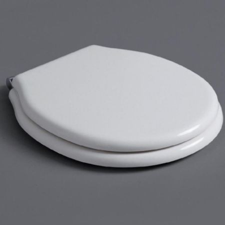 SIMAS Londra Сиденье для напольного унитаза, цвет белый/хром (микролифт)