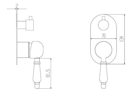 Система Marbella Top душевая встраиваемая BOCH MANN BM8732, артикул BM8732