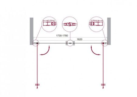 Душевая дверь BelBagno ETNA-B-2-180-C-Cr Душевая дверь BelBagno ETNA-B-2-180-C-Cr