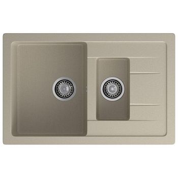 Кухонная мойка GranFest QUADRO 775KL, топаз