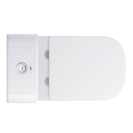 Унитаз напольный безободковый GROHE Euro Ceramic с гигиеническим покрытием (без бачка и сиденья), альпин-белый (3933800H)