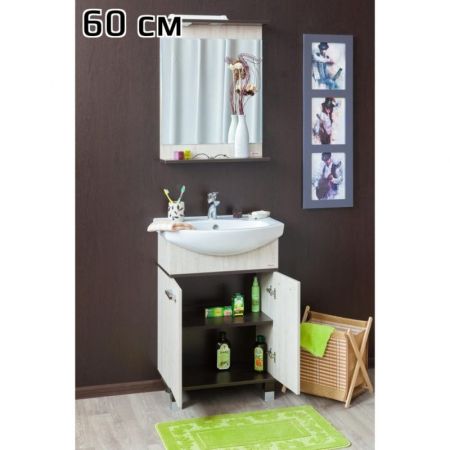 Зеркало Sanflor Толедо 60 Н0000001259 Венге Северное дерево светлое