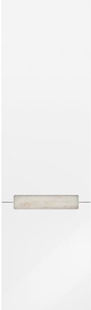 Пенал BUONGIORNO PLUS подвесной 130, белый глянцевый-дуб Кантри, артикул BGP.130\WHT