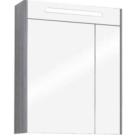 Зеркальный шкаф Акватон Сильва 60 с подсветкой 1A216202SIW50 Дуб макиато, артикул 1A216202SIW50