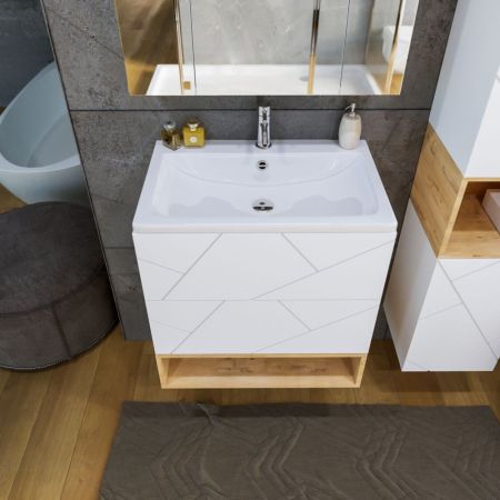 Ниша для тумбы Бриклаер КРИСТАЛЛ 70 см, дуб бунратти