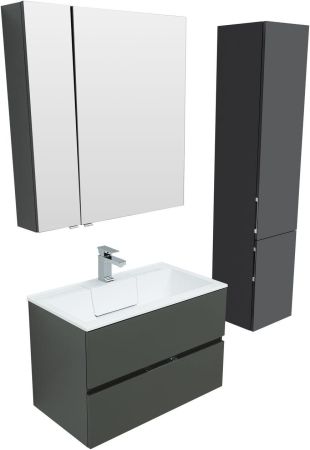 Тумба под раковину Aquanet Алвита 80 серый антрацит, артикул 00215120