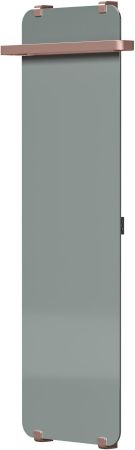 Полотенцесушитель электрический Allen Brau Infinity 140x44 с рейлингом 2.0 и креплением, медь браш, артикул 00325653