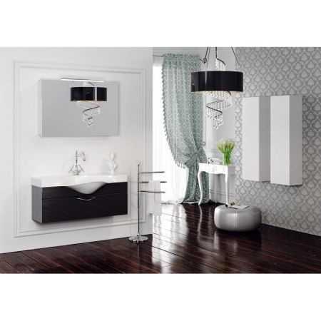 Тумба под раковину Aqwella 5 Stars Бродвей 110 Brw.01.10/001/BLK Черная