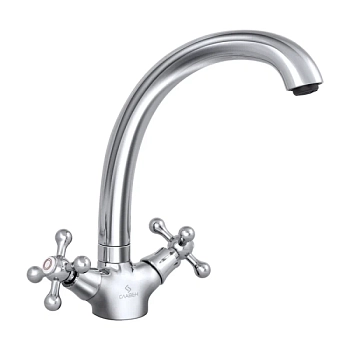 Смеситель для кухни Славен СЛ-ДВ-А11, хром