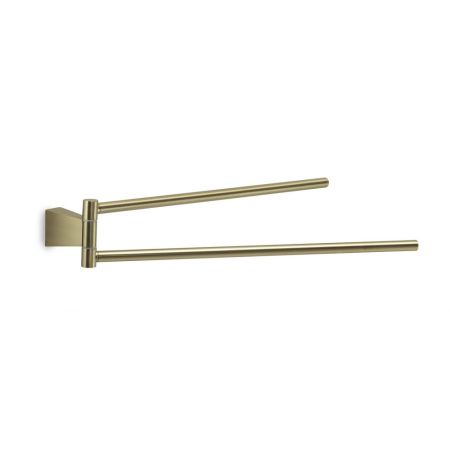 Gedy Tonale, полотенцедержатель двойной поворотный, цвет матовое золото, артикул TN23(88)