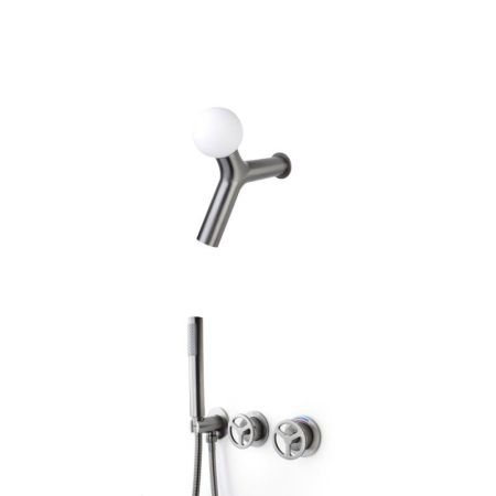 Душевая система встраиваемая Bronze de Luxe LIBERTY 5011GG-L, графит, артикул 5011GG-L