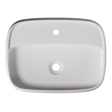 Раковина, Alice, NUR, Plan, ширина, мм-600, глубина, мм-450, высота, мм-150, тип установки-накладной (настольный), отверстия для смесителя-1, без перелива, донный клапан-необходимо заказать, материал-керамика, вид грязеотталкивающего покрытия-Aliglaze+, ц