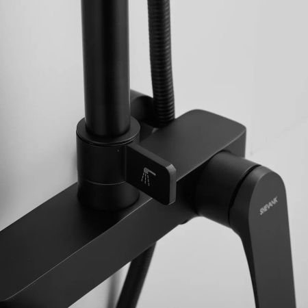 Душевая система Shevanik S9136H, черный, артикул S9136H