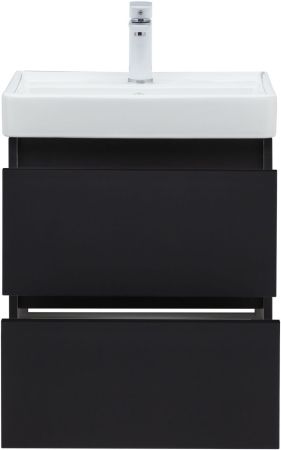 Тумба под раковину Aquanet Вега 2.0 50 черный, артикул 00337952