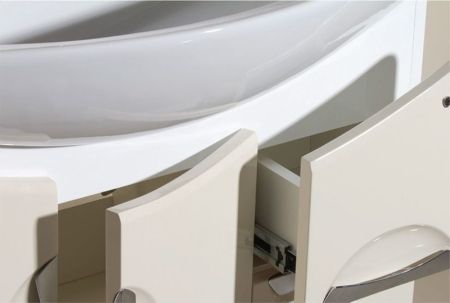 Тумба под раковину Bellezza Лагуна 65 4632110090075 1 ящик Бежевая, артикул 4632110090075