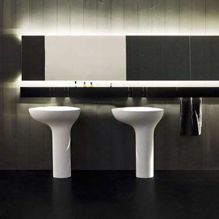 Agape Drop Раковина напольная 67х44х85 см, цвет: белая