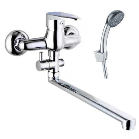 Смеситель для ванны FASHUN A2150BLUE, хром/синий, артикул A2150BLUE