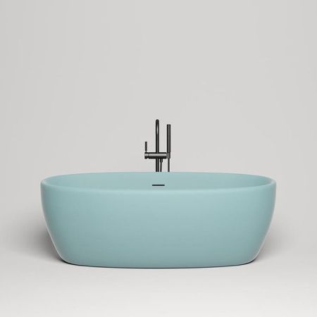 Salini LUCE Ванна отдельностоящая 1700х850х580мм, донный клапан "Up&Down", сифон,  слив-перелив, мат-л: S-stone -матовый;, RAL6034. Фурнитура: RAL6034, артикул 100121MRF RAL6034