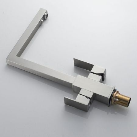 Смеситель для кухни с подключением фильтра Shevanik S148L, сатин, артикул S148L