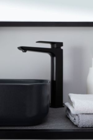 Раковина накладная Allen Brau Fantasy 50 4.11021.31 черный матовый, артикул 4.11021.31