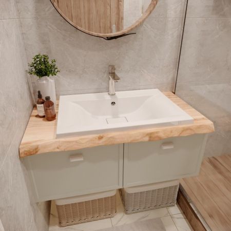 Раковина Paola Elegante 750, белый, артикул Paola Elegante 750