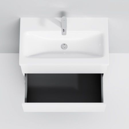 M91FSX0752WG GEM S, База под раковину, напольная, 75 см, 3 ящика, белый глянец, артикул M91FSX0752WG