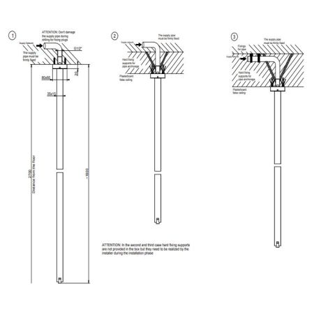 GESSI  INVERSO DIAMANTATO Излив потолочный, комбинируемый с удаленным управлением, цвет: Brass Brushed PVD, артикул 20099#727