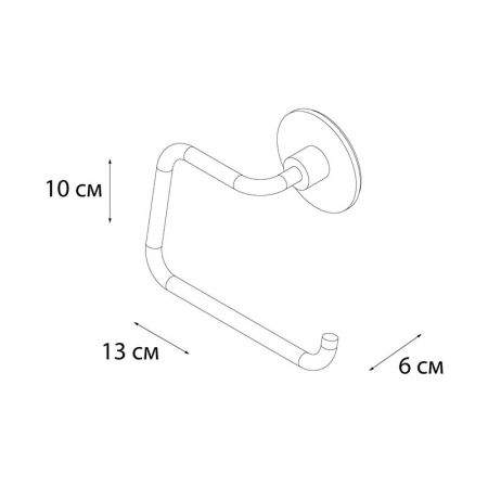 Держатель для туалетной бумаги FIXSEN ROUND FX-92110B, хром, артикул FX-92110B