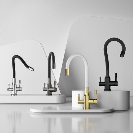 Смеситель для кухни с подключением фильтра Raglo R81.64.03, золотой сатин, артикул R81.64.03