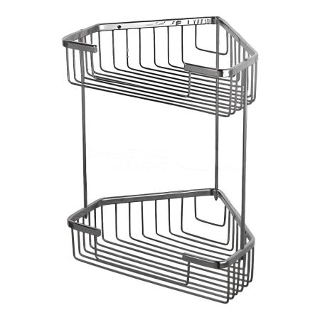 Полка угловая двойная Maretti AC58R335-2, хром, артикул AC58R335-2