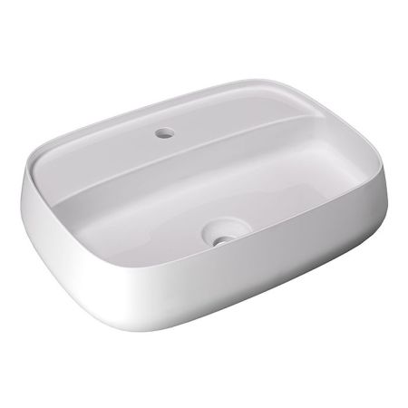 Раковина, Alice, NUR, Plan, ширина, мм-600, глубина, мм-450, высота, мм-150, тип установки-накладной (настольный), отверстия для смесителя-1, без перелива, донный клапан-необходимо заказать, материал-керамика, вид грязеотталкивающего покрытия-Aliglaze+, ц