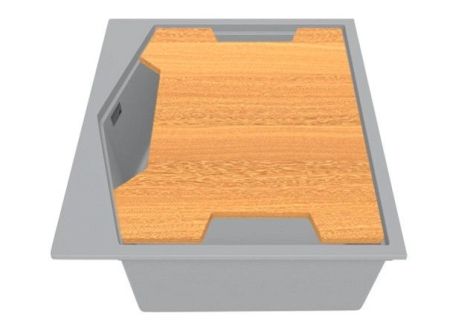 Кухонная мойка KitKraken Ocean Grey 60 Серая