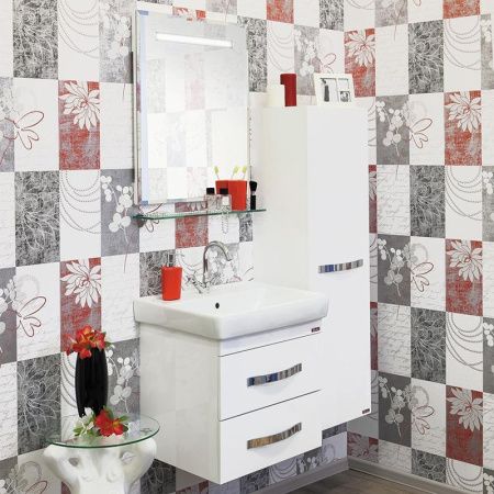 Тумба для раковины Sanflor Одри 60 Н0000000106 подвесная Белая Тумба для раковины Sanflor Одри 60 Н0000000106 подвесная Белая