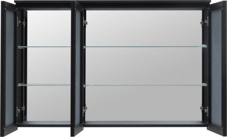 Зеркальный шкаф De Aqua Алюминиум 120 черный