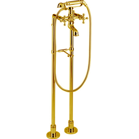 CISAL Arcana Напольный смеситель для ванны с душевым комплектом, цвет золото