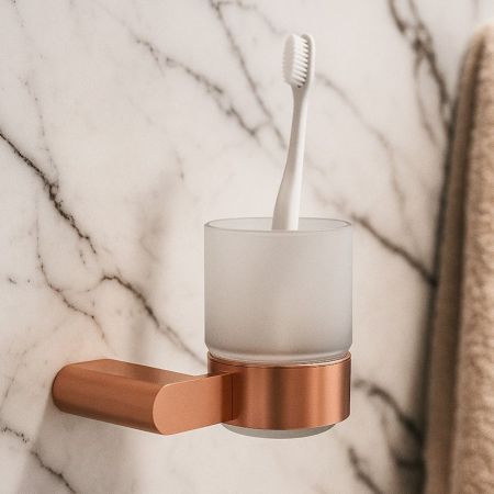 Стакан для ванной комнаты Knotlor SC102RB, бронза, артикул SC102RB