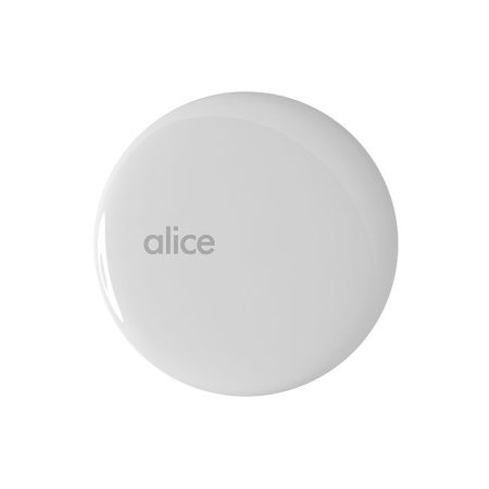 Донный клапан, Alice, для раковин, незапираемый, форма крышки-круглая, материал крышки-керамика, цвет-белый, артикул PIL006