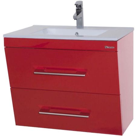 Тумба под раковину Bellezza Берта 60 4635209560039 подвесная Красная, артикул 4635209560039