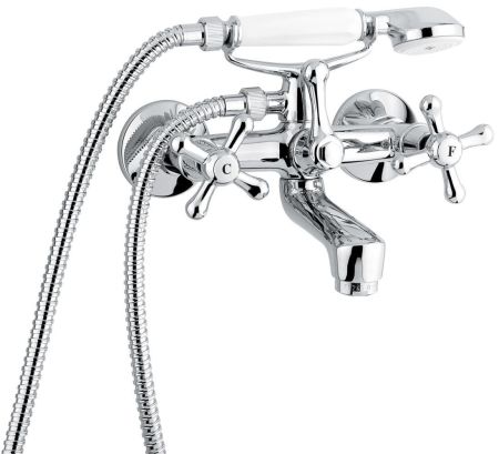 Смеситель Stella с ручным душем для ванной, цвет хром, артикул 17011CR