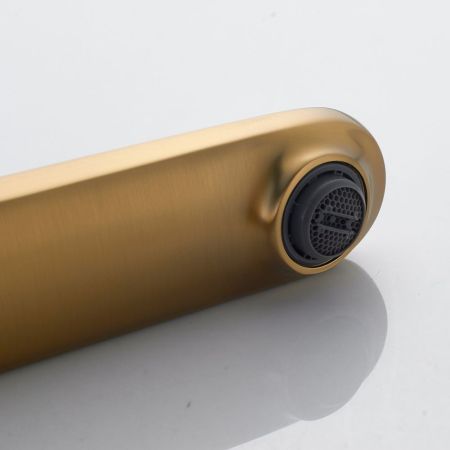 Смеситель для раковины высокий Shevanik S4311G, золотой сатин, артикул S4311G