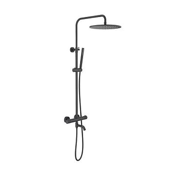 Душевая система с термостатом Timo Saona черный (SX-2380/03)