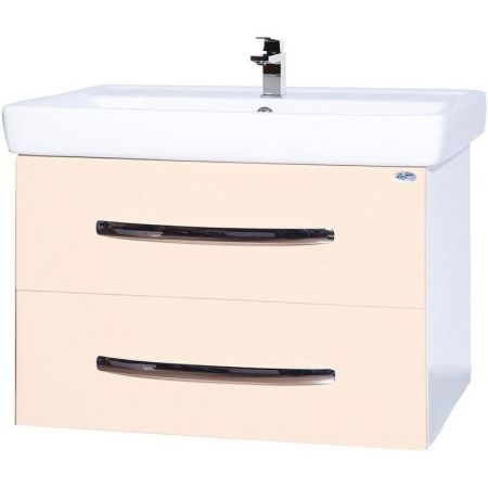 Тумба под раковину Bellezza Рокко 60 4635309670072 подвесная Бежевая Белая, артикул 4635309670072