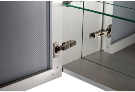 Зеркальный шкаф De Aqua Алюминиум 50 AL 501 050 S серебро