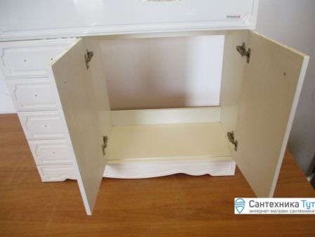 Тумба под раковину Бриклаер Лаура 90 R Белая