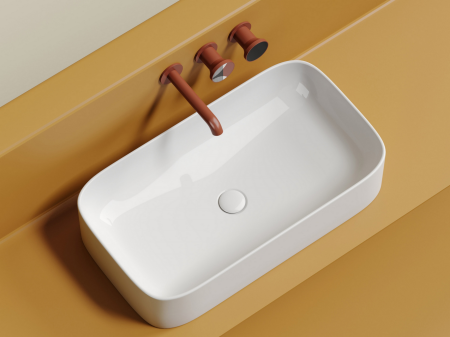 Умывальник чаша накладная прямоугольная Элемент (Element) 705x380x150мм, артикул CN6054