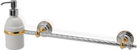 Stil Haus Giunone, полотенцедержатель + керамический дозатор, цвет бронза, артикул G69D(25)