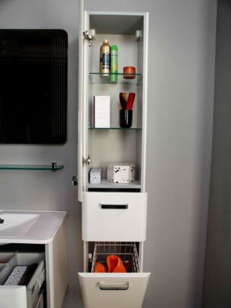 Тумба под раковину Акватон Валенсия 75 1A123601VAG30 глянцевая, белый жемчуг, артикул 1A123601VAG30