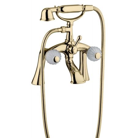 Bongio Rivoli Смеситель для ванны, цвет золото/хрусталь