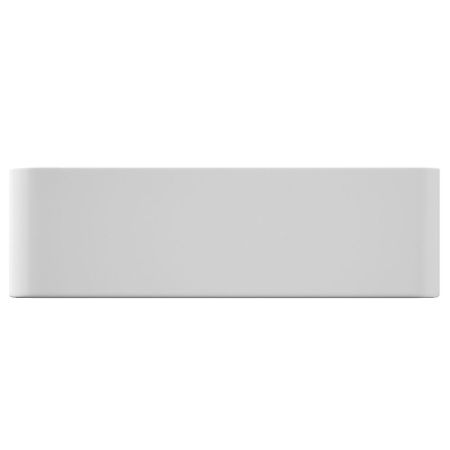 Раковина накладная Vinkel белая прямоугольная с полочкой под смеситель 520*420*155 (без ДК)