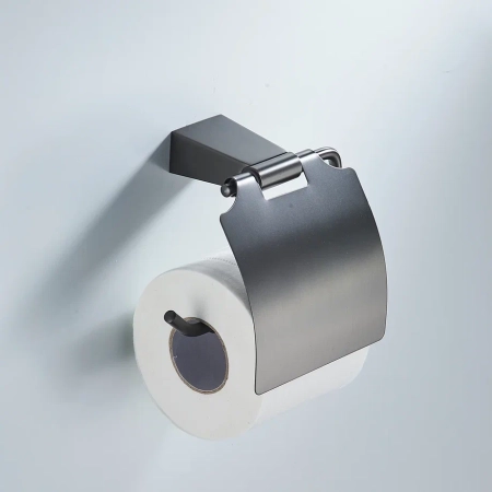 Держатель для туалетной бумаги Shevanik SG5705T, оружейная сталь